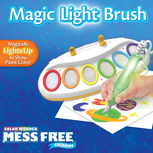 Crayola Color Wonder Magic Light Brush, pintura sin ensuciar, regalo para niños, 3, 4, 5, 6