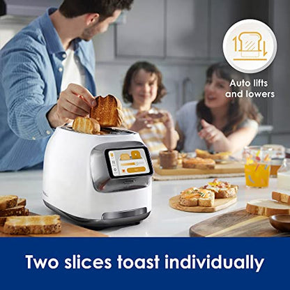 PRODUCTO 66 Tineco TOASTY ONE Tostadora Inteligente, con Pantalla Táctil, Tostada de 2 Rebanadas Individualmente, Elevación y Bajada Automática, Diseño de Acero Inoxidable de Alta Gama con Ajuste de Tostado Ilimitado, Fresco, Recalentado y Congelado