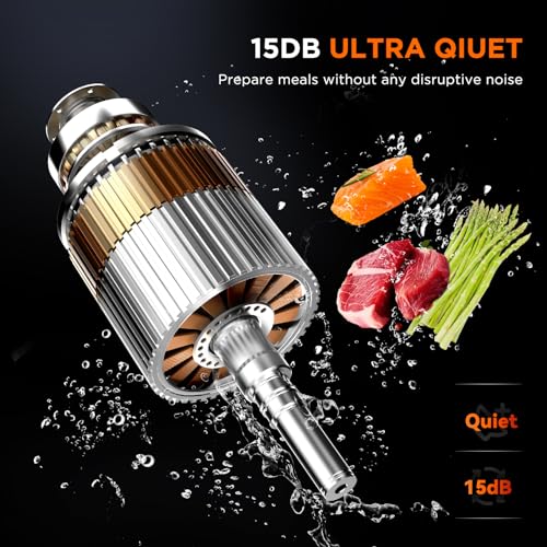 PRODUCTO 487 4T7 Máquina Sous Vide 1100W, Olla de Precisión Sous Vide, Control de Aplicación Wifi a Prueba de Agua, Circulador de Inmersión Ultra Silencioso con Recetas, Control Preciso de Temperatura y Tiempo con Abrazadera Ajustable, Blanco