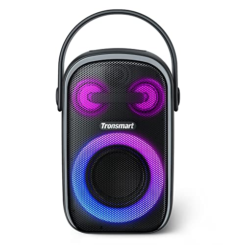 Altavoz Bluetooth portátil para fiestas Tronsmart Halo 100, subwoofer con calidad de sonido HIFI para animar tu fiesta. Emparejamiento estéreo inalámbrico mediante aplicación, tiempo de reproducción de 18 horas, resistencia al agua IPX6,