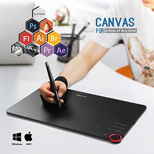 PRODUCTO 383 XP-PEN Deco 03 Tableta de dibujo, lápiz óptico sin batería de 8192 niveles, inalámbrico 2.4G, dial de acceso directo, botones programables, funciona con Windows 11/10/8/7, Mac OS, Chromebookele