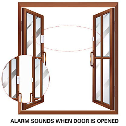 PRODUCTO 215 Alarma de puerta y ventana, alarmas de puerta de 90 dB para seguridad de niños, alarma de seguridad personal, alarmas de piscina para ventana para el hogar (paquete de 13)