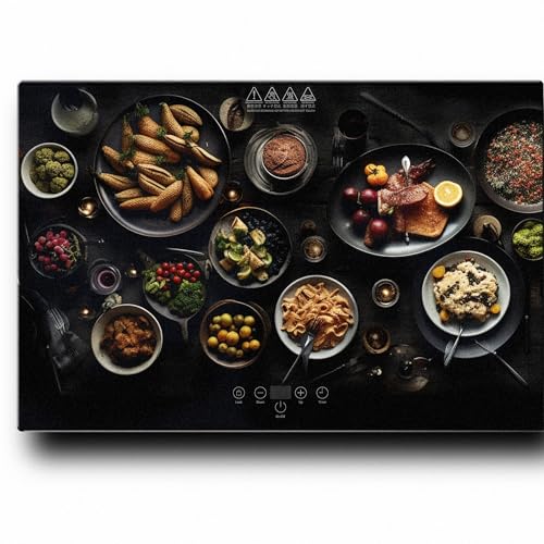 PRODUCTO 448  Bandeja calentadora eléctrica para servidores, calentador de alimentos para fiestas, 9 controles de temperatura ajustables, temporizador de 6 horas, bandeja calentadora ultradelgada, para buffets, restaurantes, fiestas en casa, fiestas