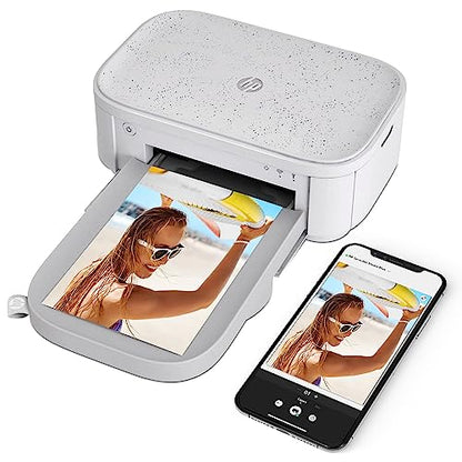 HP Sprocket Studio Plus WiFi Printer – Wirelessly Prints 4x6” Photos from Your iOS & Android Device, White