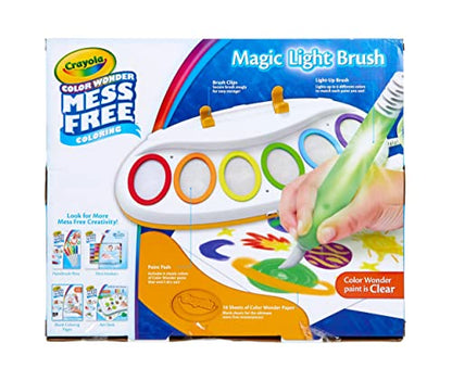 Crayola Color Wonder Magic Light Brush, pintura sin ensuciar, regalo para niños, 3, 4, 5, 6