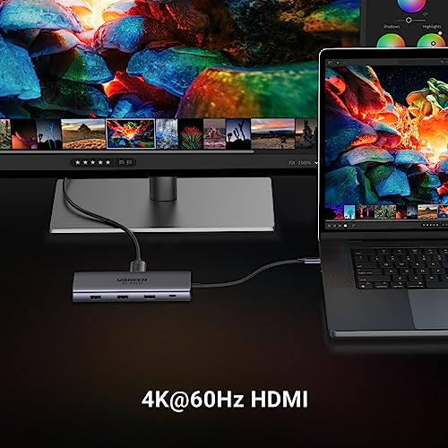 PRODUCTO 174 UGREEN Revodok Pro 109 USB C Hub 9 en 1 10Gbps USB C 3.2 y USBA 3.2 4K 60Hz HDMI, suministro de energía de 100W, lector de tarjetas SD/TF Gigabit Ethernet para MacBook Pro/Air, iPhone 15 Pro/Pro Max, Thinkpad y más.