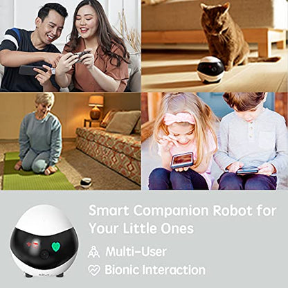 PRODUCTO 108 Enabot Cámara para mascotas Cámara de seguridad para el hogar, cámara WiFi interior móvil, conversación bidireccional, visión nocturna, vídeo 1080P, cámara inalámbrica recargable de carga automática para mascotas/bebés/ancianos