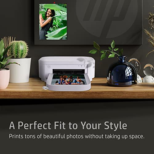 HP Sprocket Studio Plus WiFi Printer – Wirelessly Prints 4x6” Photos from Your iOS & Android Device, White