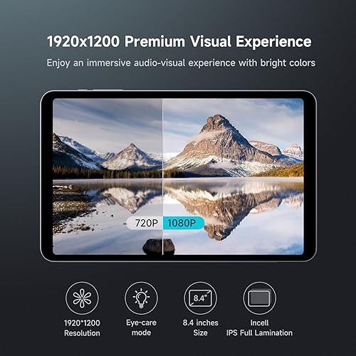 Tableta ALLDOCUBE Android 13, tableta 1200 * 1920 in-Cell de 8,4 pulgadas, tableta para juegos de 8 núcleos, 2,4 GHz