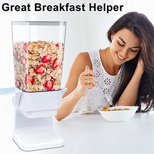 Dispensador de cereales para encimera, 2 unidades, contenedores de almacenamiento de cereales, contenedores de organización y almacenamiento de 5 litros para cocina, dispensador de alimentos secos,arroz, granos, nueces, avena, comida para mascotas