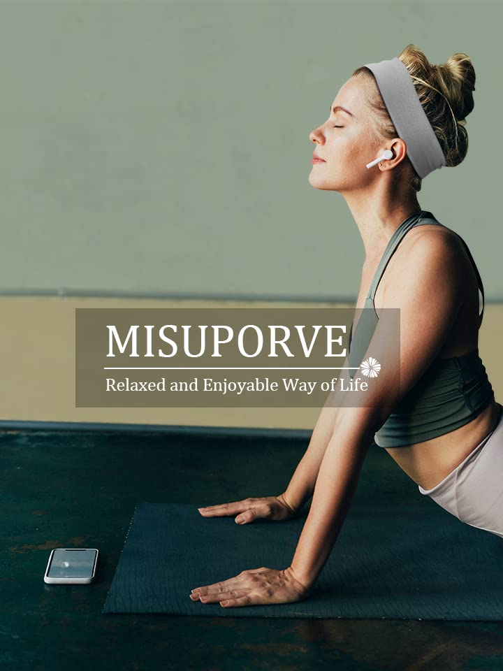 MISUPORVE Diademas de tela para mujer, finas, antideslizantes, elásticas, para el sudor, diadema de entrenamiento, bandas de pelo de tela suave para el cabello de las mujeres, bandas para la cabeza deportivas para correr y yoga