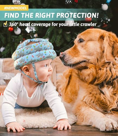 PRODUCTO 314 Protector de cabeza de bebé - Casco de bebé para gatear, caminar, correr - Sin golpes y cojín suave - Gorra protectora ajustable Protector de cabeza de seguridad para bebés - Cascos para niños de 6 a 12 meses 1 a 2 años