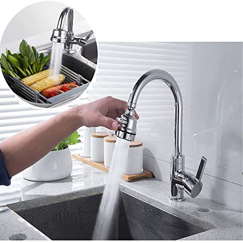 Aireador de fregadero de cocina, aireador de grifo giratorio de 360 grados, grifo de ahorro de agua con junta, pieza de repuesto para grifo de cocina, baño, ajuste de 3 modos de pulverización