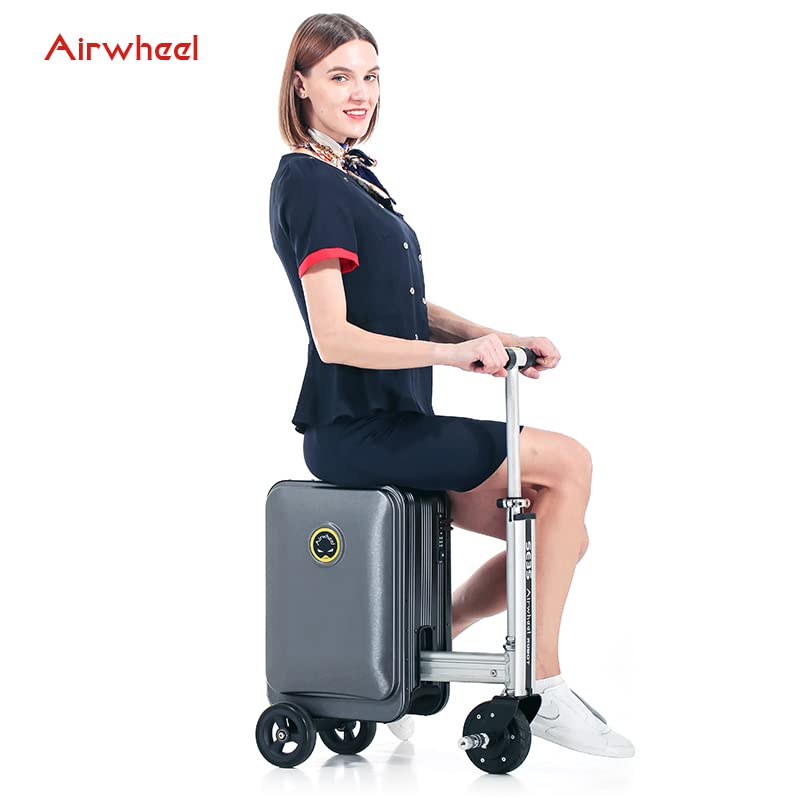 Airwheel SE3S Smart Rideable Suitcase Scooter eléctrico de equipaje para viajes (negro)