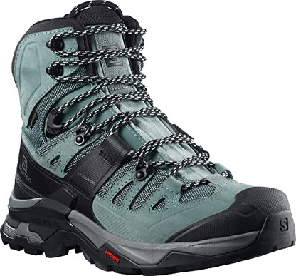 Salomon Quest 4 Gore-TEX Botas de montaña para mujer, pizarra/trooper/opal azul, 8.5