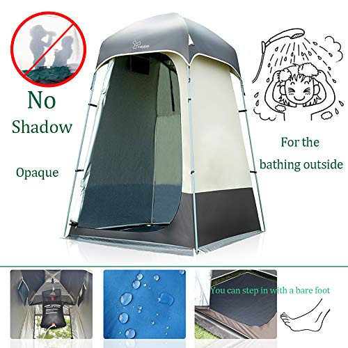 Outdoor Shower Tent Changing Room Privacy Portable Camping Shelters (Gray)