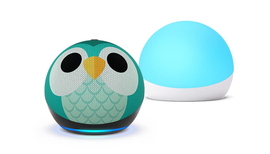 Echo Dot (5.ª generación) Búho infantil con Echo Glow