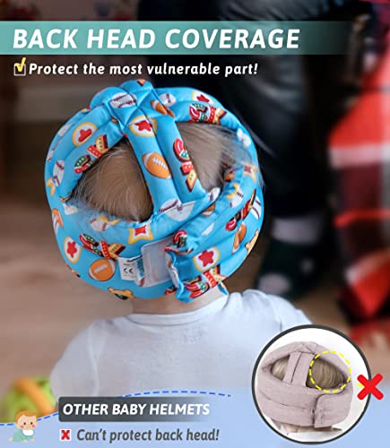 PRODUCTO 314 Protector de cabeza de bebé - Casco de bebé para gatear, caminar, correr - Sin golpes y cojín suave - Gorra protectora ajustable Protector de cabeza de seguridad para bebés - Cascos para niños de 6 a 12 meses 1 a 2 años