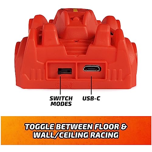 PRODUCTO 343 Air Hogs, escalador de pared para coche Zero Gravity Sprint RC, corredor de pared interior recargable USB-C rojo, más de 4 pulgadas, juguetes para niños de 4 años en adelante