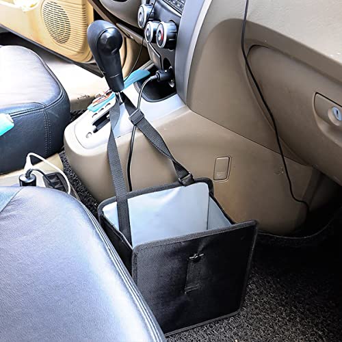 Fekey&JF Bote de Basura Plegable para Auto, Bolsa de Almacenamiento de Bote de Basura Impermeable a Prueba de Fugas para Auto con Gran Capacidad, Accesorios Interiores de Auto (Grande)