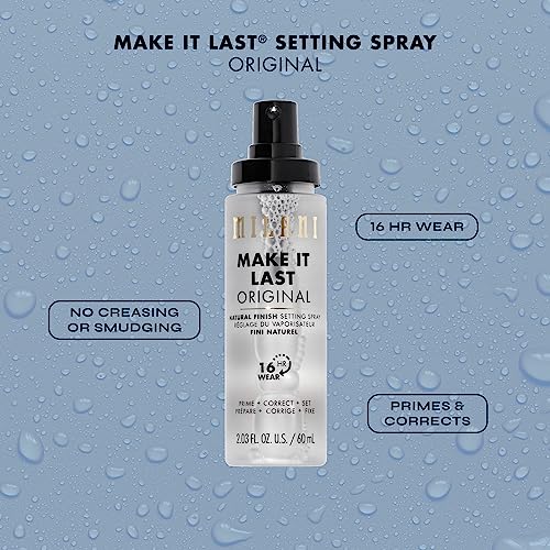 Milani Make It Last Original - Natural Finish Setting Spray 3-in-1 Setting Spray and Primer- Prime + Correct + Set Makeup Finishing Spray and Primer - Long Lasting Makeup Primer and Spray (2.03 Fl. Oz.)