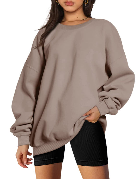 PRODUCTO 601 Trendy Queen Sudaderas para Mujer Sudaderas con Capucha De Gran tamaño Lana Cuello Redondo Jersey Tops Suéteres Cómodo Suave Otoño Invierno Ropa  Moda