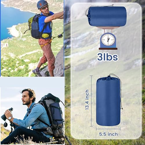 City Horision Colchoneta de dormir doble para acampar Colchoneta de camping autoinflable para 2 personas con almohada Bomba de pie incorporada Colchoneta inflable para dormir para mochileros, caminatas, viajes