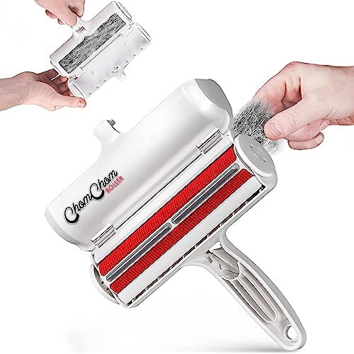 Chom Chom Roller Removedor de pelo para mascotas y rodillo de pelusa reutilizable – ChomChom removedor de pelo para gatos y perros para muebles, sofá, alfombras, ropa y ropa de cama – Herramienta portátil de eliminación de pelo multisuperficie