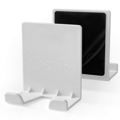 PRODUCTO 349 AIRSTIK Soporte para teléfono con soporte de vidrio reutilizable TikTok Facetime Compatible con iPhone iPad Teléfono celular para baño Cocina Ducha Dormitorio Oficina Hecho en EE. UU. Vidrio, espejos, ventanas (blanco)