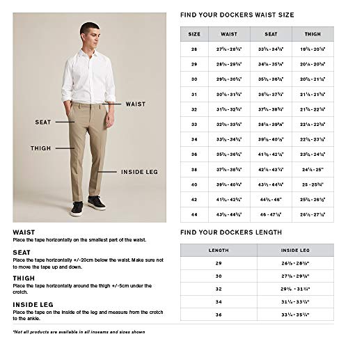 PROCUCTO 75 Dockers Pantalones elásticos de algodón Signature Lux Slim Fit para hombre, New British Khaki, 32W x 30L