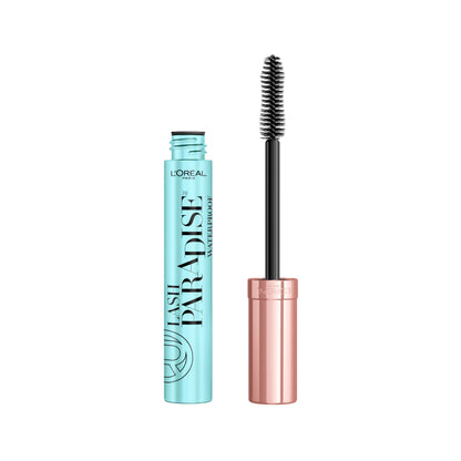 L'Oreal Paris Voluminous Lash Paradise Waterproof Mascara, Blackest Black, 0.25 Fl Oz (Pack of 1) & Makeup Voluminous Lash Boosting Conditioning Primer Mascara, White Primer, 0.24 fl; oz.