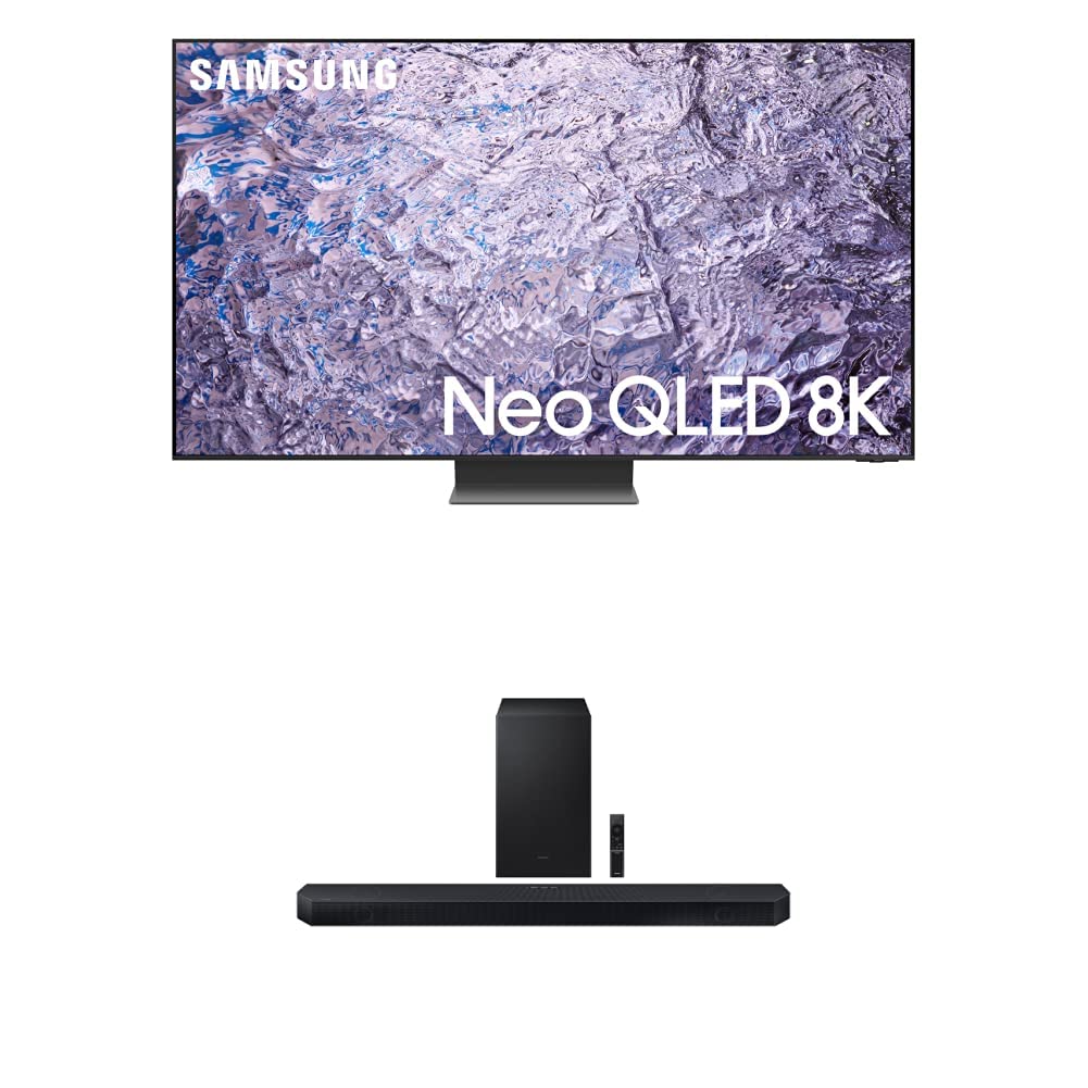 PRODUCTO 292 SAMSUNG Class Neo QLED 8K QN800C Series Mini LED Quantum HDR Smart TV de 75 pulgadas (QN75QN800C, modelo 2023) HW-Q700C Barra de sonido de 3.1.2 canales con audio Dolby inalámbrico (modelo más nuevo)