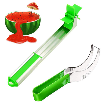 Cortador de molino de viento de sandía, kit de bola de melón Ksndurn, herramienta para cortar sandía y cortador de molino de viento de sandía de acero inoxidable, paquete de 2 - Herramientas y gadgets de cocina - Grifo de sandía - Cuchillo de fruta