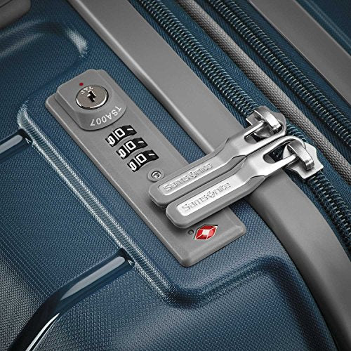 Samsonite Freeform Hardside expandible con ruedas giratorias dobles, equipaje de mano de 21 pulgadas, azul marino