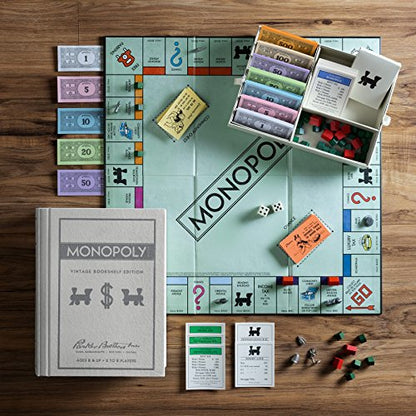 Colección de estanterías de juegos de mesa vintage Scrabble, Monopoly y Clue