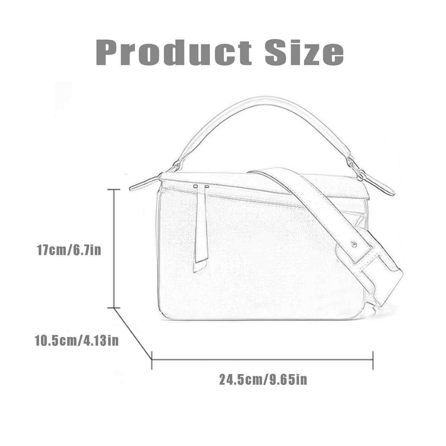 PRODUCTO 570 Bolsos de mano con diseño geométrico para mujer, bolso cruzado de grano de lichi de 9,6x4,1x6,7 pulgadas, mini bolso con asa superior para regalo del día de la madre (Caqui)