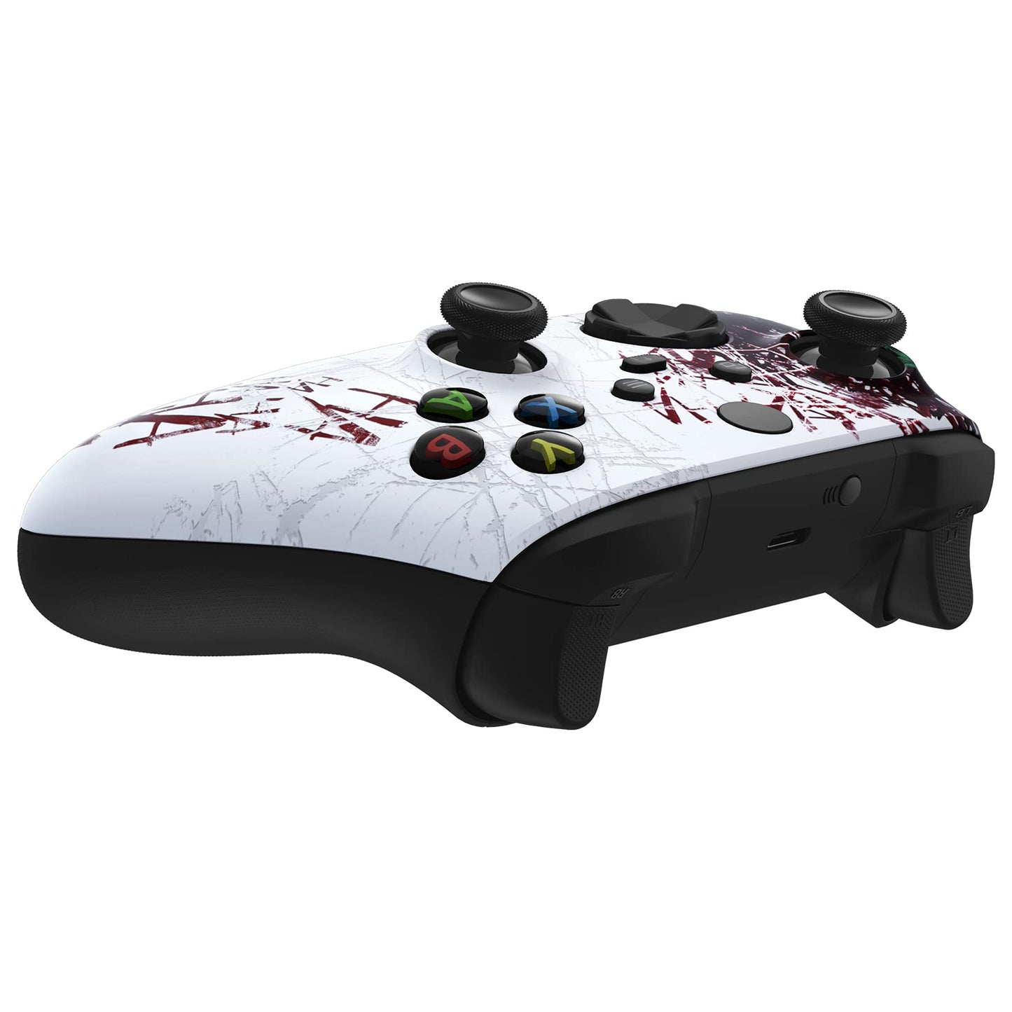 PRODUCTO 297 Carcasa personalizada eXtremeRate para controlador Xbox Series X y S - Revitalice su controlador - Payaso Hahaha Cubierta de repuesto Cubierta de carcasa frontal para controlador inalámbrico Xbox Core [Control NO incluido]