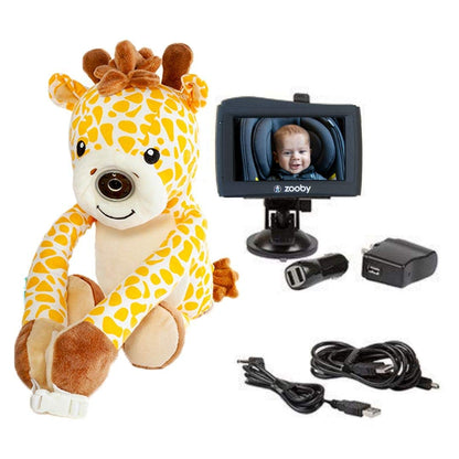 PRODUCTO 517 ¡El monitor para bebés Zooby Car ayuda a reducir las distracciones al conducir! Nuestro tierno monitor de peluche que les encanta a los bebés sirve como un compañero relajante para que pueda conducir con total tranquilidad (Jordan)