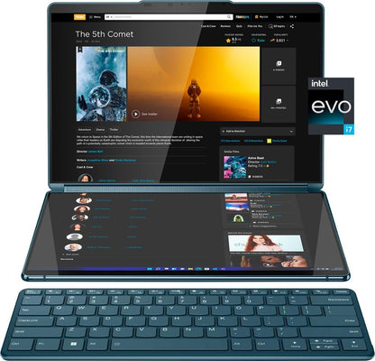 PRODUCTO 515 Mavark Nuevo Yoga Book 9i 2 en 1 13.3" 2.8K Pantalla dual OLED Touch Laptop 13 Gen i7-1355U Stylus Pen 3, teclado inalámbrico, mouse y lápiz óptico con luz (512 GB|32 GB RAM|11 PRO)