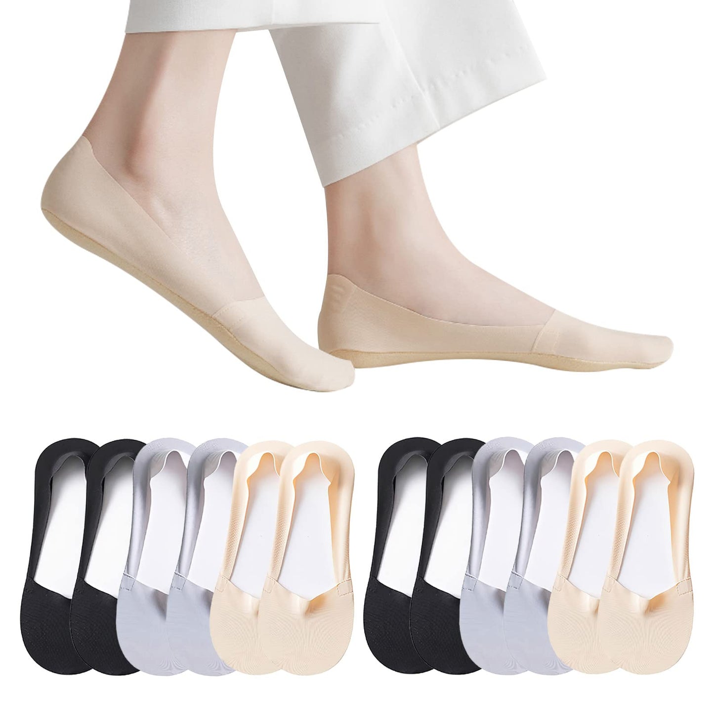 PRODUCTO 522 Calcetines invisibles finos Caudblor Forro de corte bajo