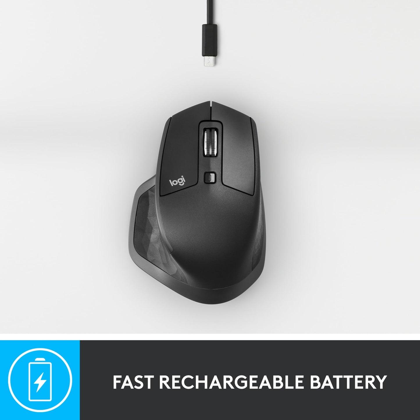 PRODUCTO 102 Ratón inalámbrico Logitech MX Master 2S: uso en cualquier superficie, desplazamiento hiperrápido, forma ergonómica, recargable, control de hasta 3 computadoras Apple Mac y Windows, grafito (descontinuado por el fabricante)