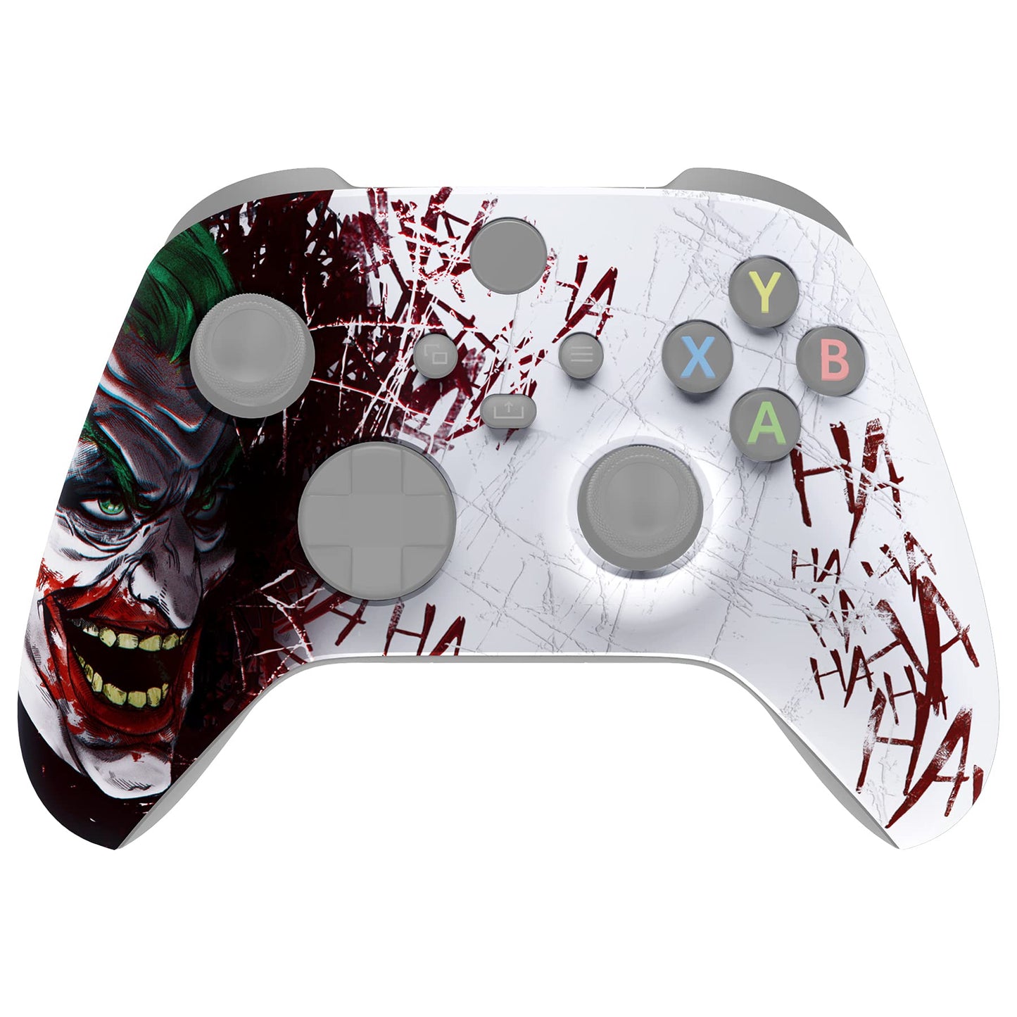 PRODUCTO 297 Carcasa personalizada eXtremeRate para controlador Xbox Series X y S - Revitalice su controlador - Payaso Hahaha Cubierta de repuesto Cubierta de carcasa frontal para controlador inalámbrico Xbox Core [Control NO incluido]