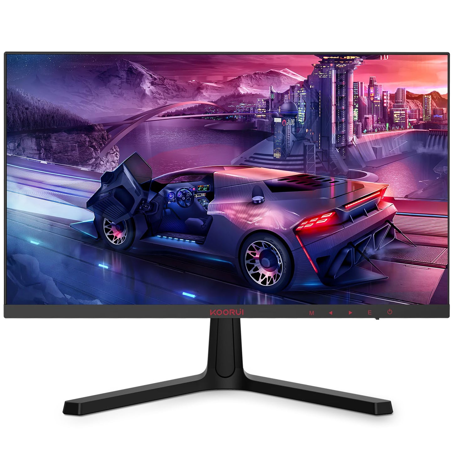 PRODUCTO 268 KOORUI Monitor de computadora de 24 pulgadas -Monitor de juegos FHD 1080P 165 Hz VA 1 ms, tecnología AdaptiveSync, monitores LED con ultradelgados, HDMI X2 /DP, compatible con VESA, inclinación ajustable, cuidado de los ojos 24E4