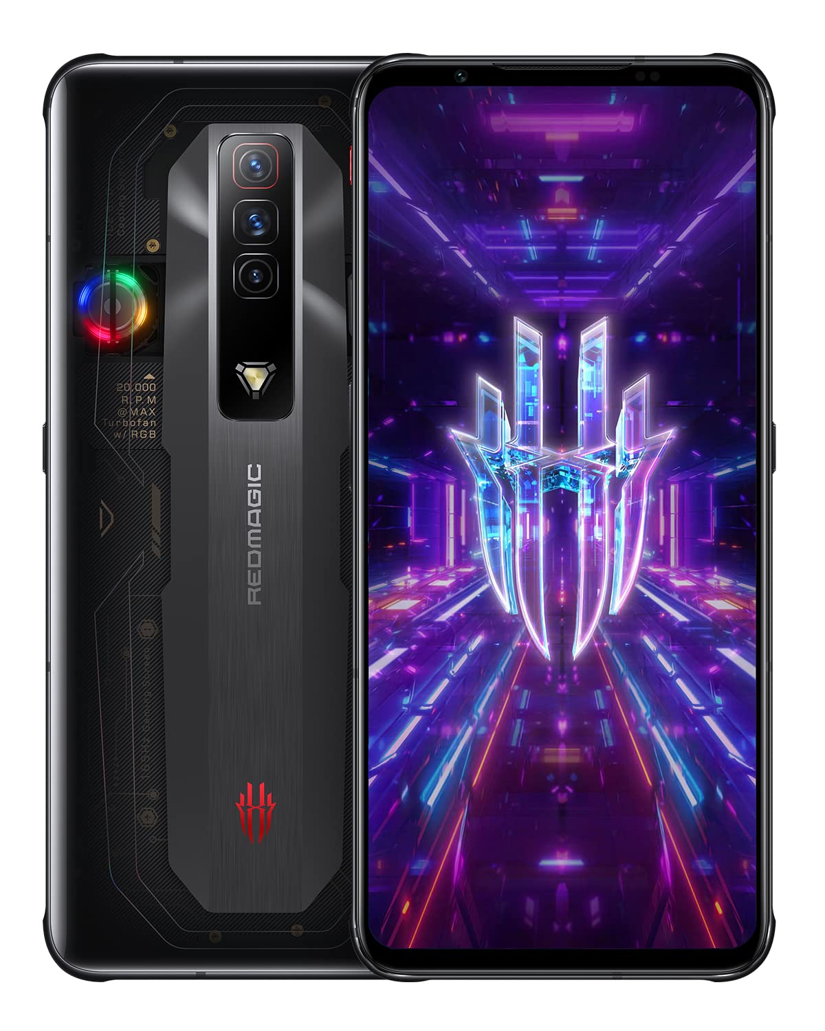 PRODUCTO 305 REDMAGIC 7 Teléfono para juegos de 165 Hz con pantalla de 6,8" y cámara de 64 MP, teléfono inteligente Android 5G con Snapdragon 8 Gen 1 y 18 GB+256 GB, batería de 4500 mAh y teléfono celular desbloquead de fábrica Transparente