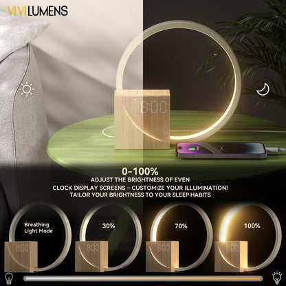 PRODUCTO 272  Reloj despertador para adultos que duermen mucho, luz de despertador, ayuda para dormir, 10 máquinas de sonido de ruido blanco con temporizador 30/60/90, lámpara de mesa táctil regulable de 3 niveles con puerto de cargador USB de repetición