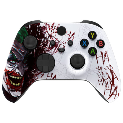 PRODUCTO 297 Carcasa personalizada eXtremeRate para controlador Xbox Series X y S - Revitalice su controlador - Payaso Hahaha Cubierta de repuesto Cubierta de carcasa frontal para controlador inalámbrico Xbox Core [Control NO incluido]