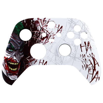 PRODUCTO 297 Carcasa personalizada eXtremeRate para controlador Xbox Series X y S - Revitalice su controlador - Payaso Hahaha Cubierta de repuesto Cubierta de carcasa frontal para controlador inalámbrico Xbox Core [Control NO incluido]