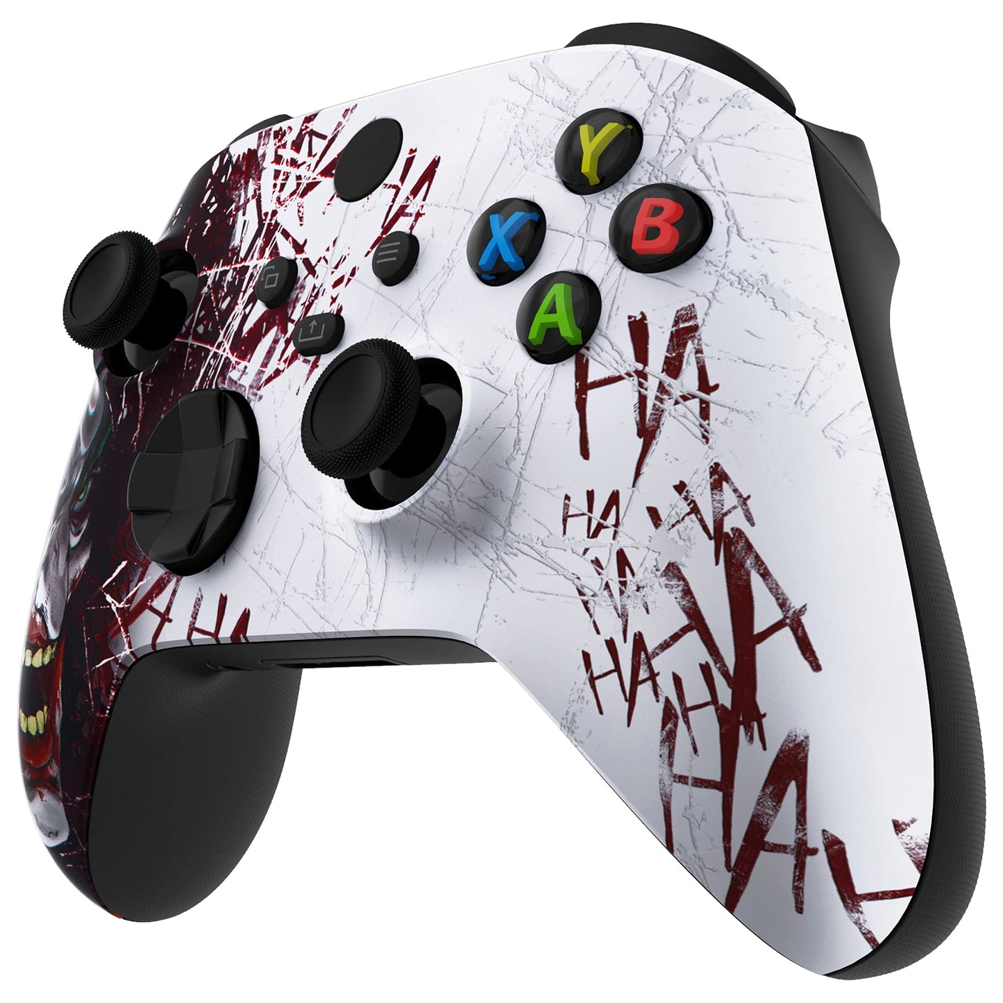 PRODUCTO 297 Carcasa personalizada eXtremeRate para controlador Xbox Series X y S - Revitalice su controlador - Payaso Hahaha Cubierta de repuesto Cubierta de carcasa frontal para controlador inalámbrico Xbox Core [Control NO incluido]