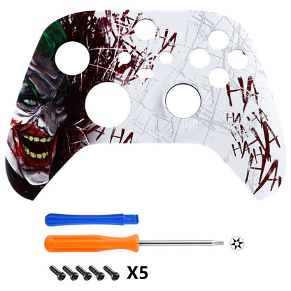 PRODUCTO 297 Carcasa personalizada eXtremeRate para controlador Xbox Series X y S - Revitalice su controlador - Payaso Hahaha Cubierta de repuesto Cubierta de carcasa frontal para controlador inalámbrico Xbox Core [Control NO incluido]