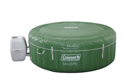 PRODUCTO 149 Spa inflable con bañera de hidromasaje Coleman SaluSpa | Jacuzzi portátil con sistema de agua caliente y 140 chorros de burbujas | Se adapta hasta 4 personas